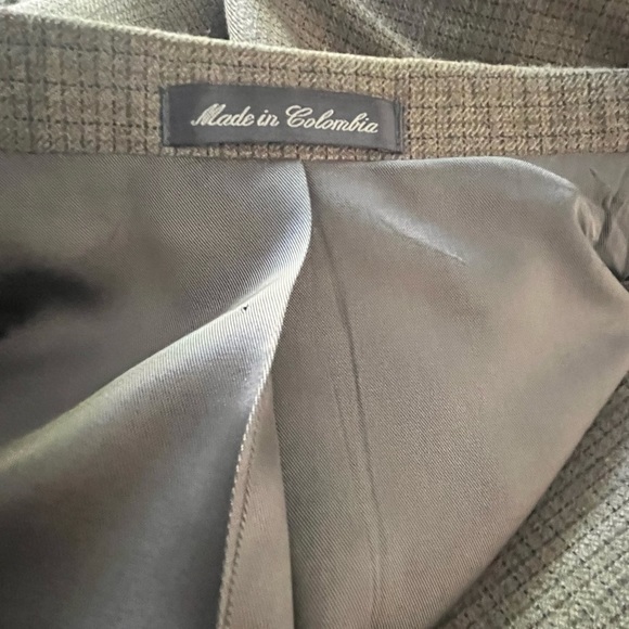 Oscar De La Renta Mens 46” Chest Brown Silk Wool Blend Sport Coat Jacket Blazer - Picture 7 of 9